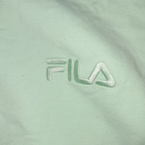 FILA Mint Green French Terry Crewneck Sweatshirt - Picture 4 of 7